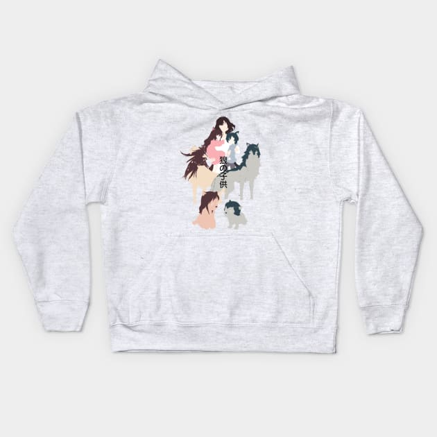 Wolf children Kids Hoodie by Potaaties